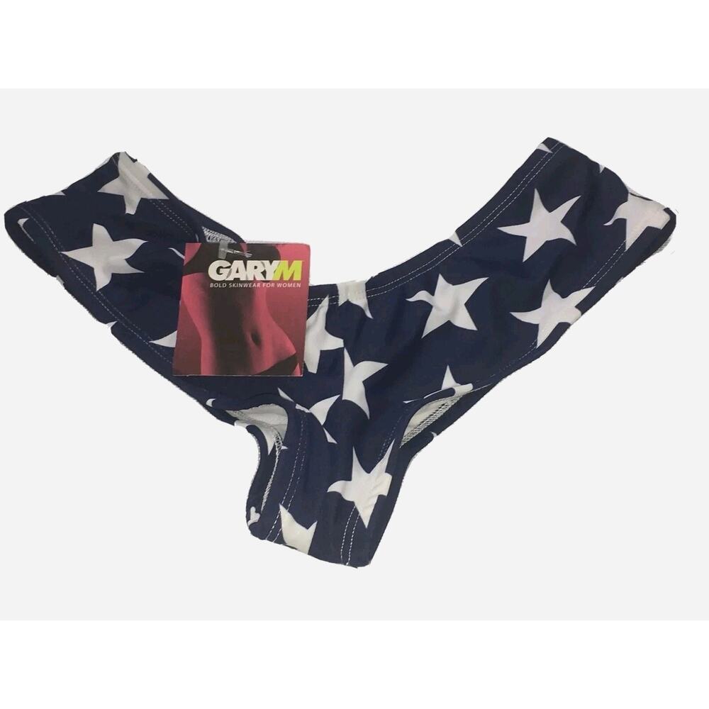 Garym Women’s Swim Bottom American Flag & Stars Size Medium